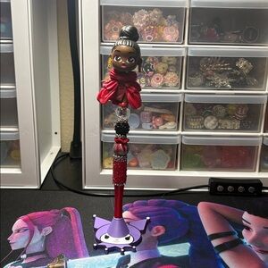 Barbie Pen with Red Formal Outfit
